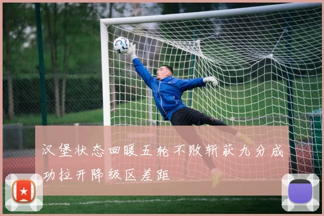汉堡状态回暖五轮不败斩获九分成功拉开降级区差距